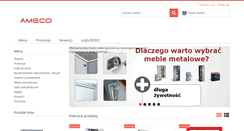 Desktop Screenshot of meble-metalowe-ameco.pl